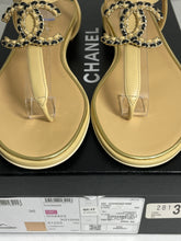 Load image into Gallery viewer, Chanel 19C CC Beige Thongs

