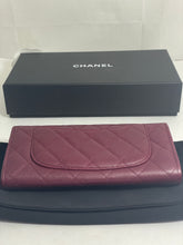 Load image into Gallery viewer, Chanel  Bordeaux Caviar Folding Wallet
