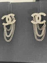 Load image into Gallery viewer, Chanel Orbit Silver Ruthenium Earring
