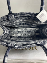 Load image into Gallery viewer, Dior Navy Medium Book Tote
