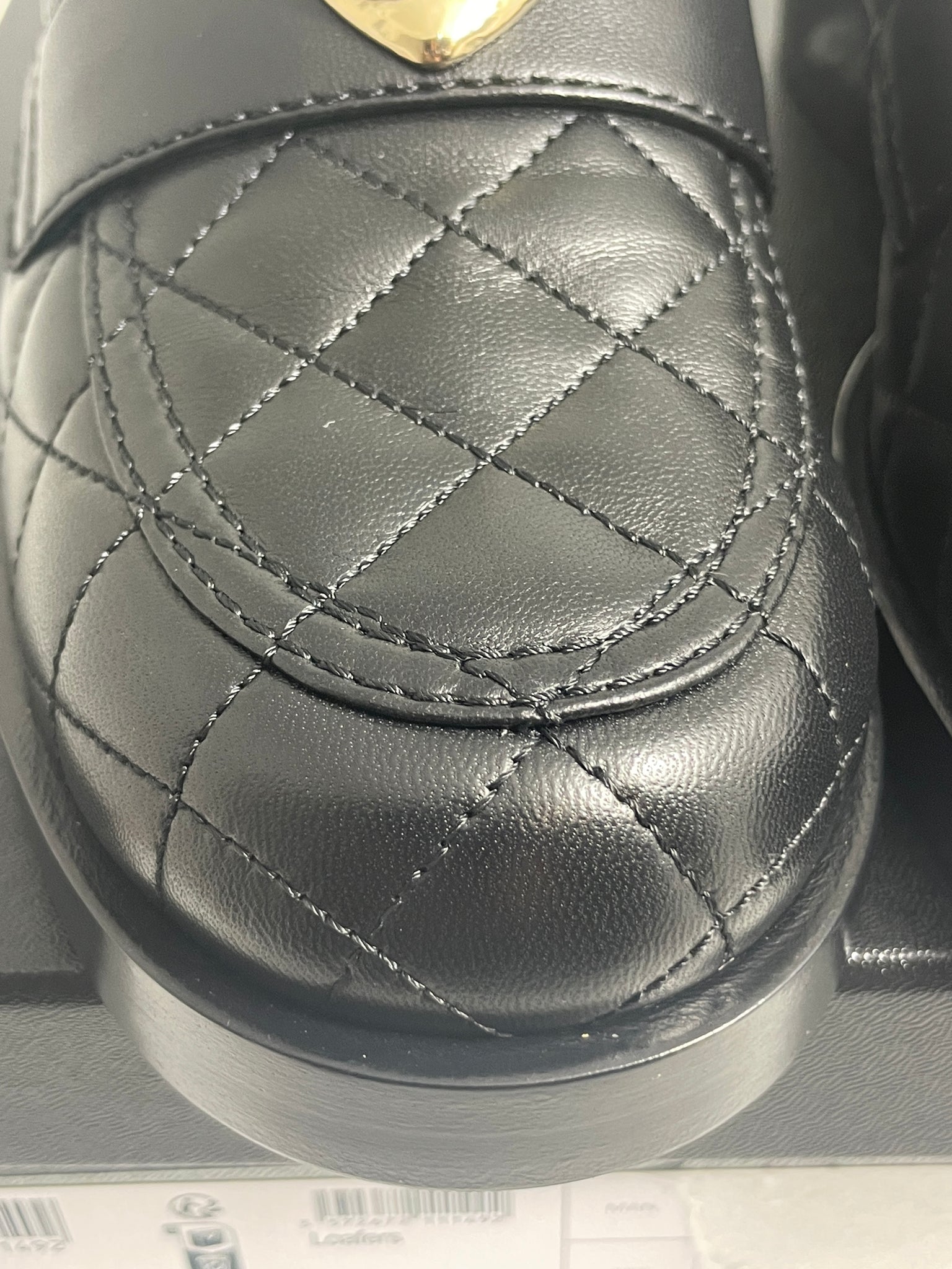 Chanel 23 Black Moccasin Quilted Heart Loafers – The Millionaires Closet