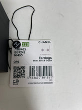 Load image into Gallery viewer, Chanel 22S Black Diamond CC Earrings
