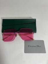 Load image into Gallery viewer, Dior Pink Square Rimless Acetate Sunglasses
