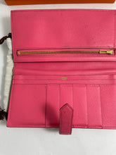 Load image into Gallery viewer, Hermes Bearn Rose Epsom Leather Azalee Wallet
