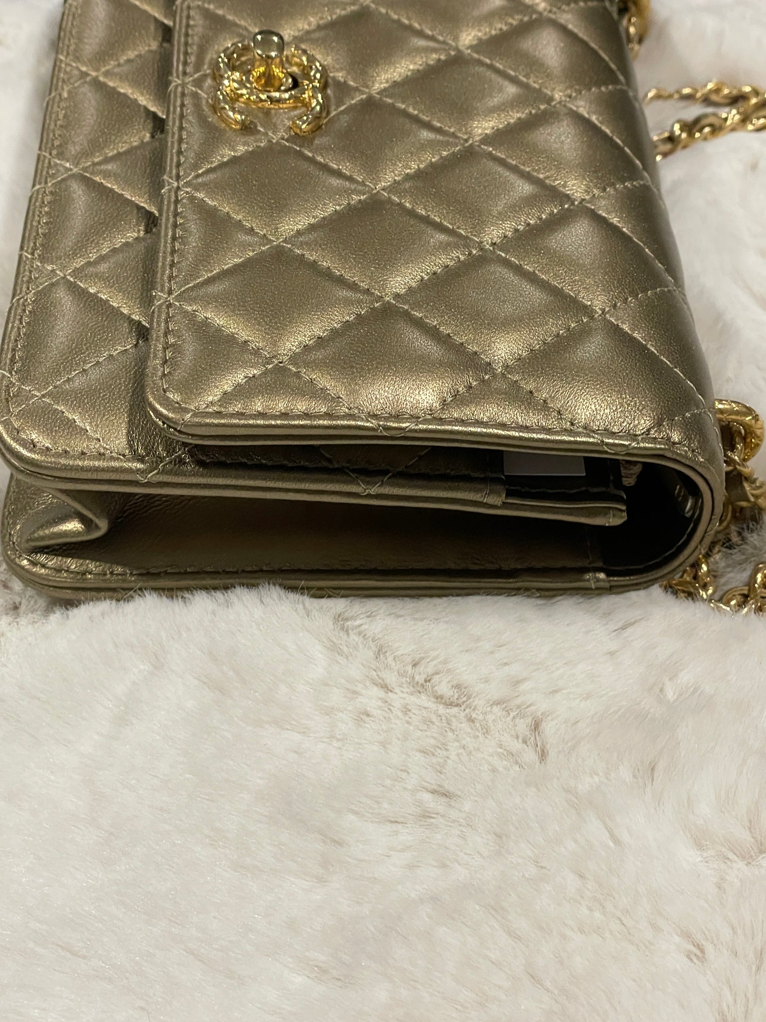 Chanel Gold WOC Wallet On Chain Handbag