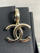 Load image into Gallery viewer, Chanel CC Gold Tone Statement Enamel White/Black Earrings
