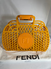 Load image into Gallery viewer, Fendi Orange Recycled Plastic Basket Bag
