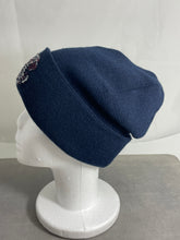 Load image into Gallery viewer, Chanel Blue Cashmere w/ Tweed Trim Hat
