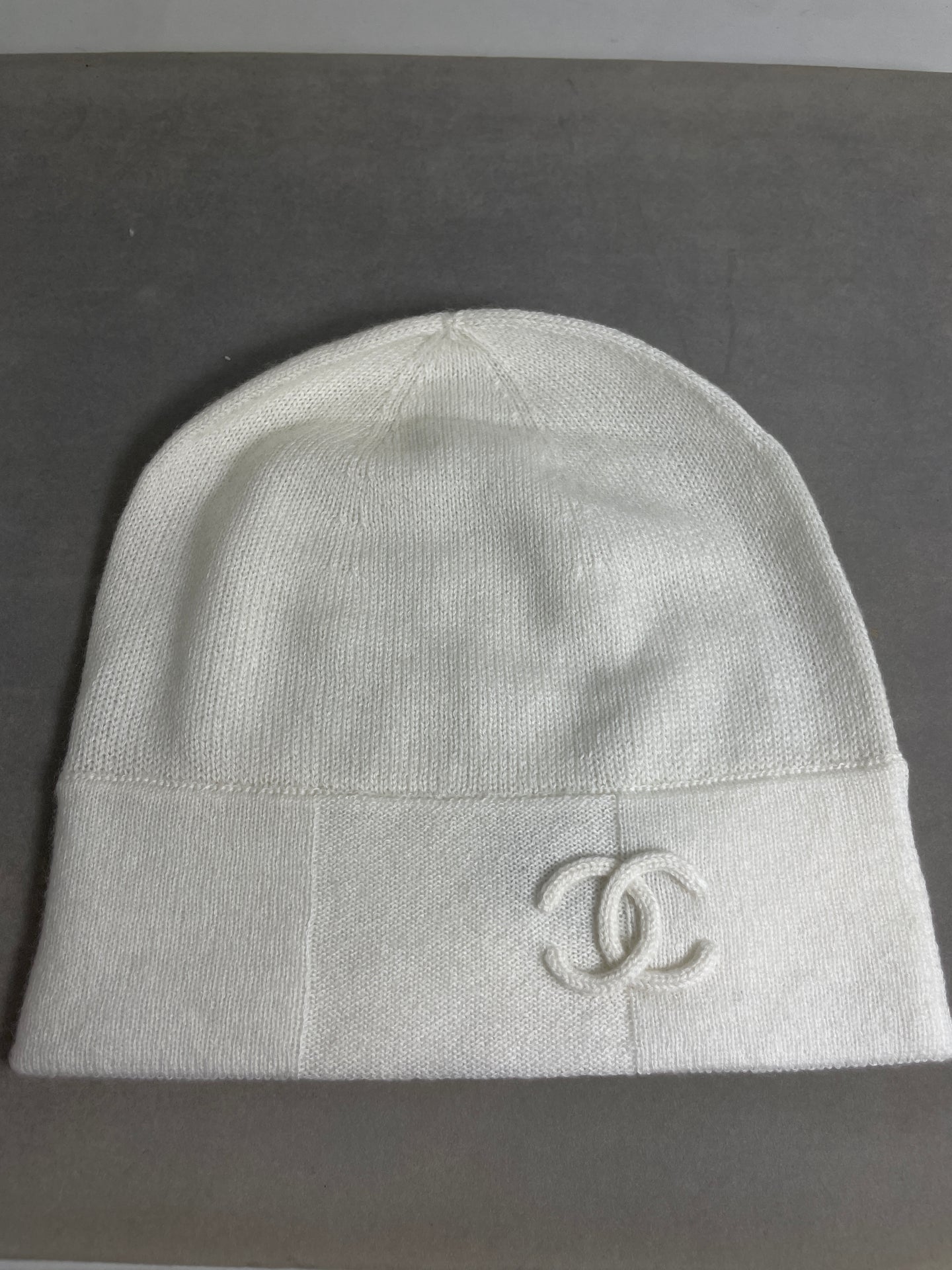 Chanel Winter White Cashmere Hat