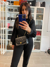 Load image into Gallery viewer, Chanel Vintage Black Lambskin Small Diana Handbag
