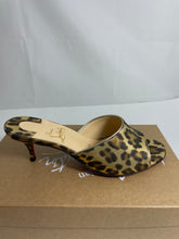 Load image into Gallery viewer, Christian Louboutin Leopard Print Metallic East Mules
