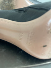 Load image into Gallery viewer, Gucci Black Goat Leather Rose Gold Heel
