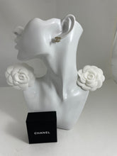 Load image into Gallery viewer, Chanel Mini CC Gold Tone Pearl Inlay Earrings
