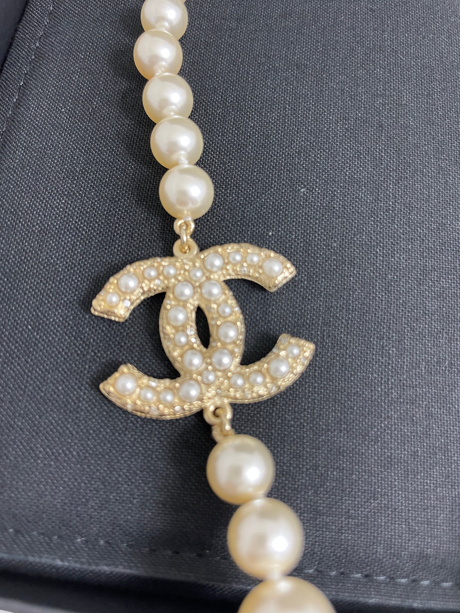 Chanel 100th Anniversary Gold Coin Pearl Long Necklace For Sale at 1stDibs  | chanel anniversary, chanel 100th anniversary necklace, chanel 100th  anniversary pearl necklace