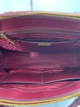 Load image into Gallery viewer, Prada Red Wine Top Handle Lux Tote Cargo Pocket Bag
