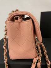 Load image into Gallery viewer, Chanel 21P Rose Claire Mini Rectangle Crossbody Bag
