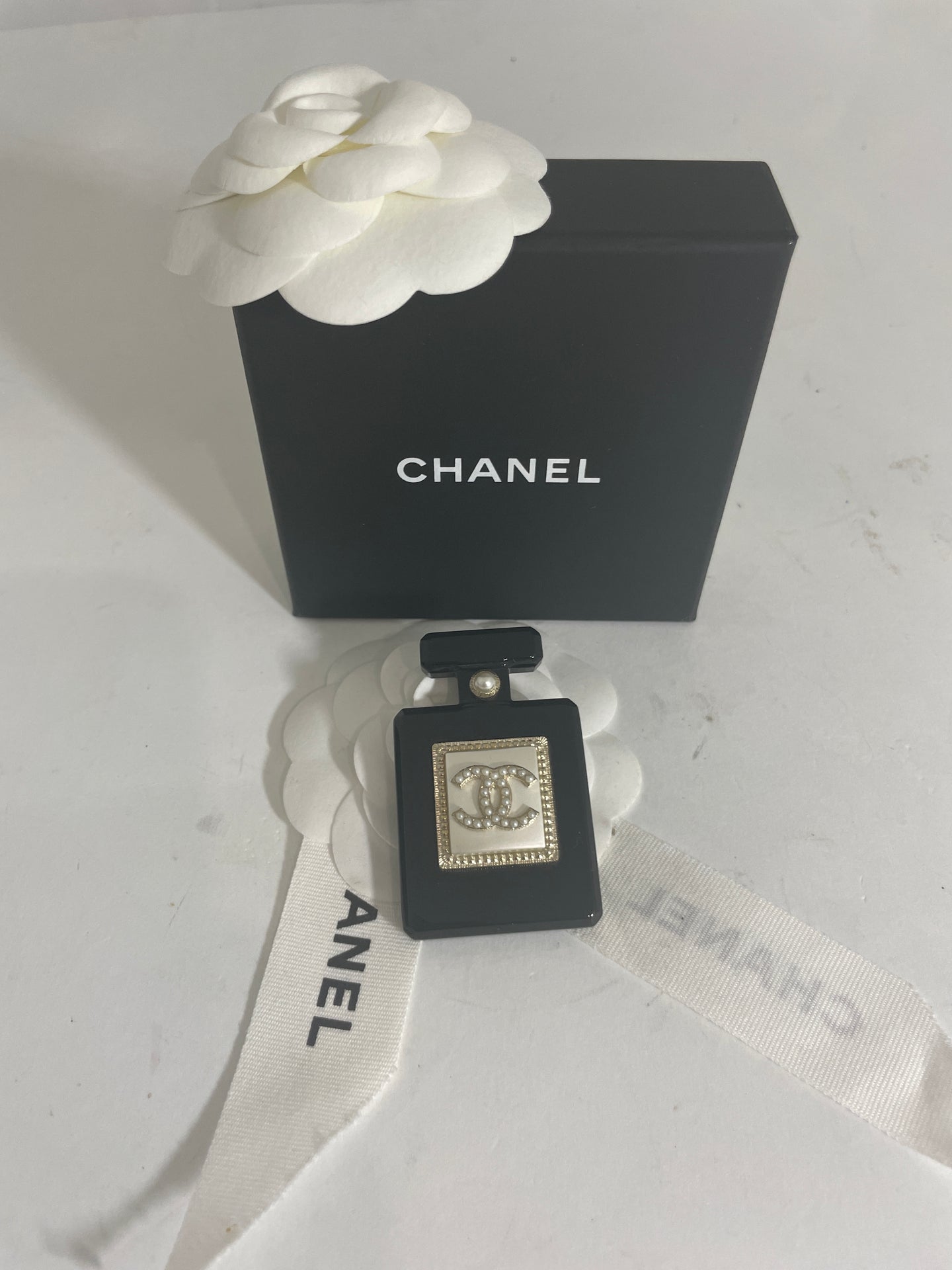 Chanel Pearl Perfume Brooch