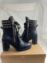Load image into Gallery viewer, Christian Louboutin Black Spike Combat Boots
