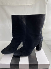 Load image into Gallery viewer, Aquazzura Black Suede Ankle Boots
