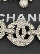 Load image into Gallery viewer, Chanel Diamante &amp; Pearl CC Bracelet
