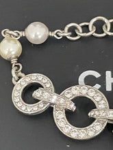 Load image into Gallery viewer, Chanel Diamante &amp; Pearl CC Bracelet

