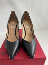Load image into Gallery viewer, Valentino Black Leather Rockstud Pumps
