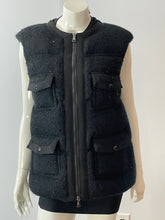 Load image into Gallery viewer, Moncler Black Govihan Boucle Vest
