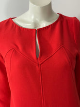 Load image into Gallery viewer, Lela Rose Red Crepe Shift Dress

