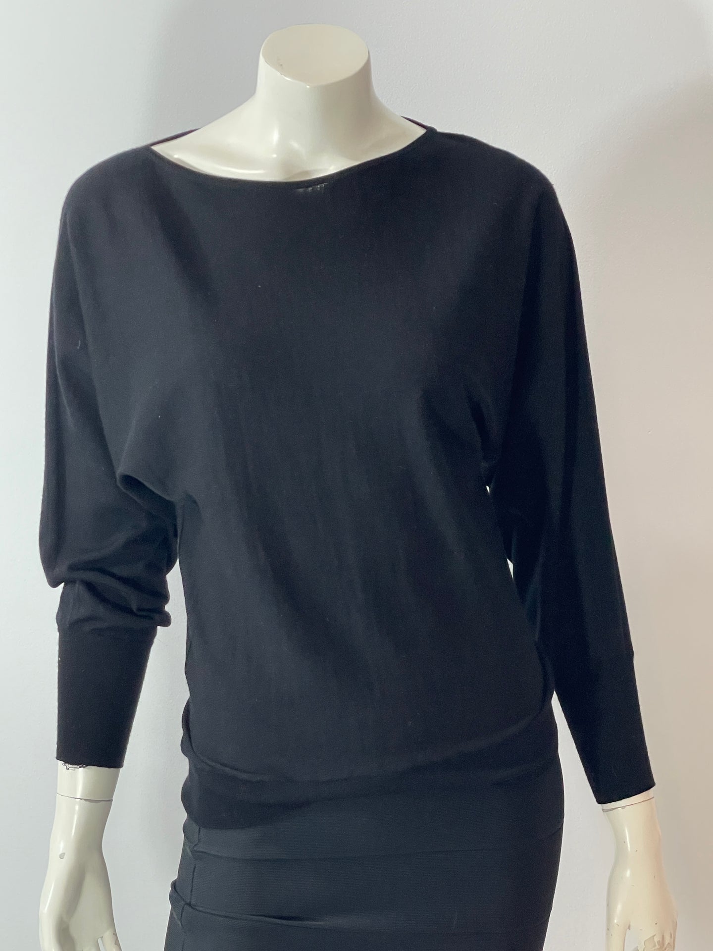 Lanvin Black Dolman Sleeve Sweater
