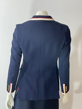 Load image into Gallery viewer, Gucci Navy Grosgrain Trimmed Cady Blazer
