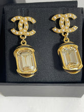 Load image into Gallery viewer, Chanel CC Pearl W/Stone Earrings
