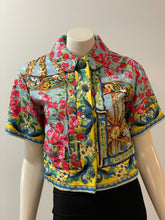 Load image into Gallery viewer, Dolce &amp; Gabbana Multi-Color Printed Cropped Jacket
