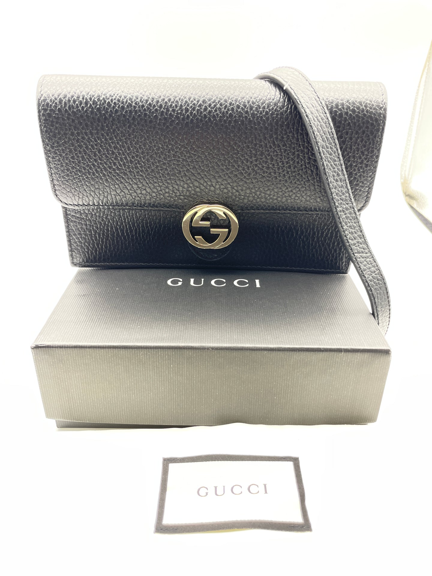 Gucci Black WOC Crossbody Clutch Bag