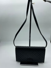 Load image into Gallery viewer, Gucci Black Guccissima WOC Crossbody Clutch Bag

