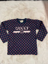 Load image into Gallery viewer, Gucci Navy Blue Long Sleeve Tee Shirt
