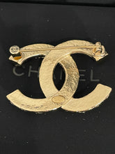 Load image into Gallery viewer, Chanel CC Quilted Gold Tone Brooch
