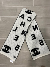 Load image into Gallery viewer, Chanel CC Black White Reversible Scarf
