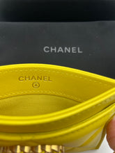 Load image into Gallery viewer, Chanel 19 Yellow CC Card Case

