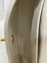 Load image into Gallery viewer, Chanel Vintage 1990s Lambskin Single Flap White/Navy Handbag
