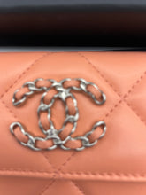Load image into Gallery viewer, Chanel Orange 19 Flap Card Case

