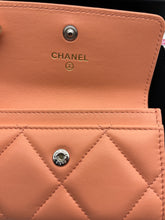 Load image into Gallery viewer, Chanel Orange Clai 19 Flap Card Case
