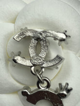 Load image into Gallery viewer, Chanel 23P CC Silver Tone CHA NEL Drop Earrings
