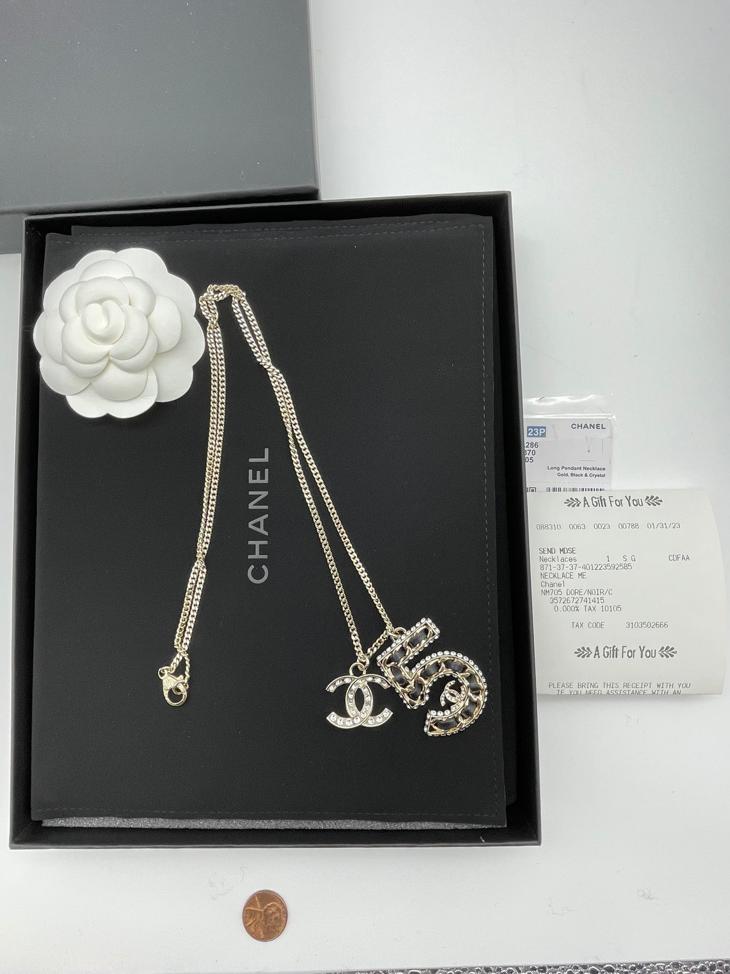 Chanel 5 & CC Long Necklace