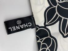 Load image into Gallery viewer, Chanel Black White Coco Twilly Scarf
