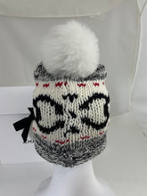 Load image into Gallery viewer, Chanel CC Multicolor Fur Pom Pom Hat
