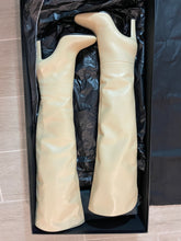 Load image into Gallery viewer, Saint Laurent YSL Ivory Leather Thigh High Boots

