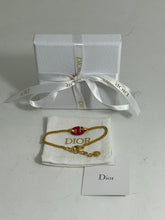 Load image into Gallery viewer, Christian Dior CD Pink Gold Chain Bracelet
