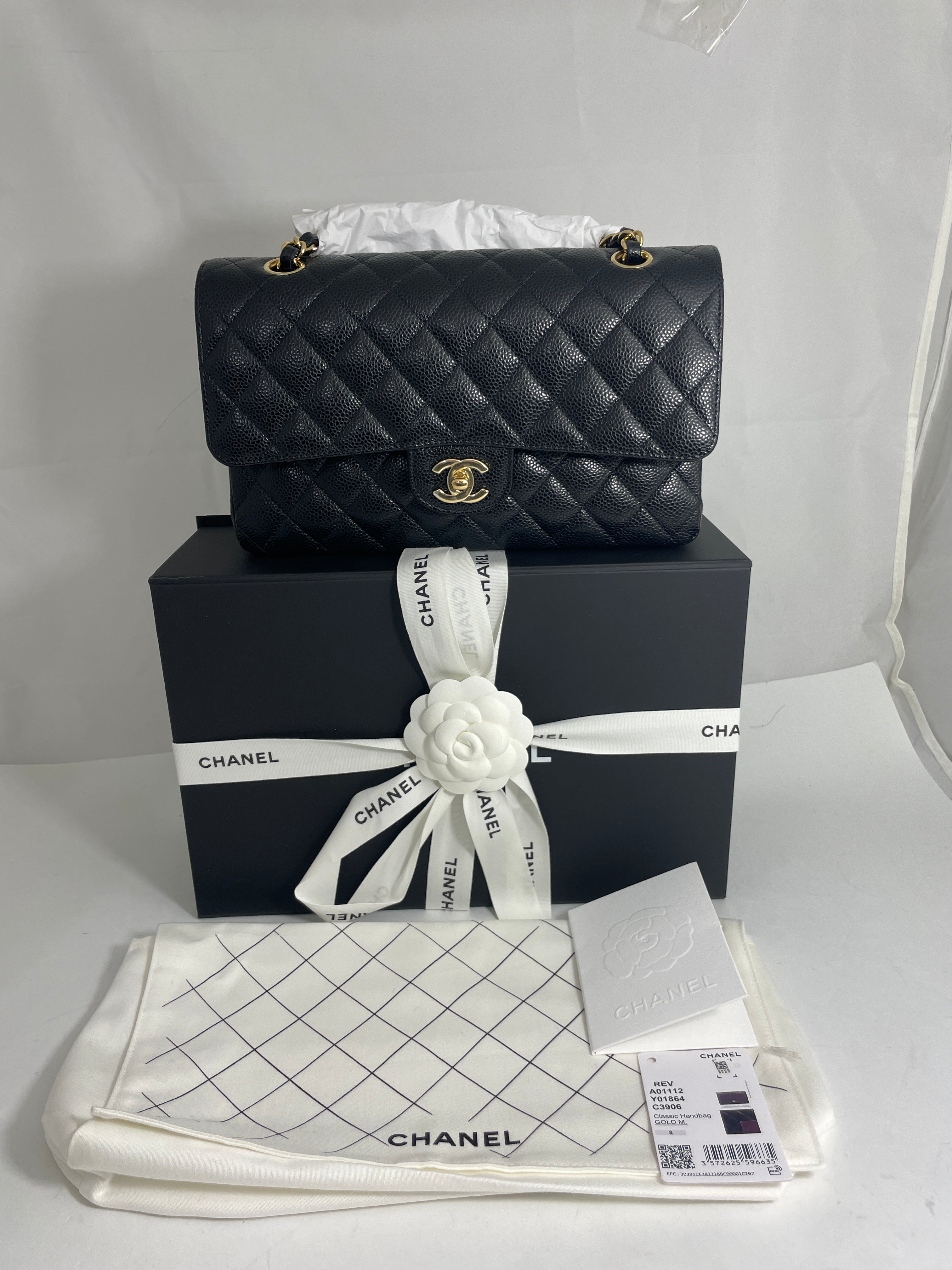 Chanel Classic Black Mini Rectangle Top Handle Handbag