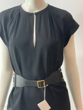 Load image into Gallery viewer, Dior Black/Beige Wide Canvas Embroidered Belt
