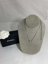 Load image into Gallery viewer, Chanel CC Micro Silvertone CC Necklace
